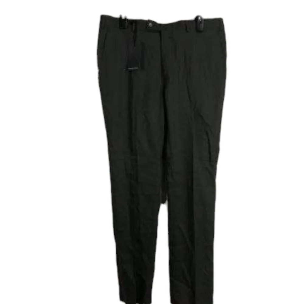 NWT Bolongaro Trevor Skinny Dress Pants Slacks Textured Green sz 36 x 32